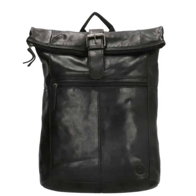 Outlet Hide & Stitches Paint Rock Rolltop Backpack 13.3" black