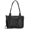 Hot Hide & Stitches Paint Rock Shopper Shoulderbag black