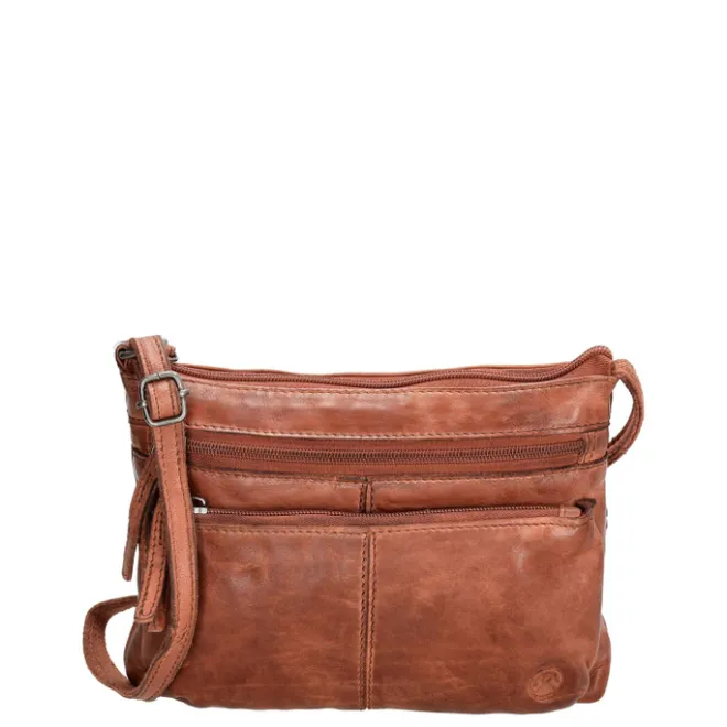 New Hide & Stitches Paint Rock Shoulderbag cognac