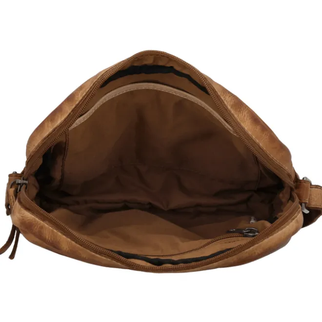 New Hide & Stitches Paint Rock Shoulderbag cognac