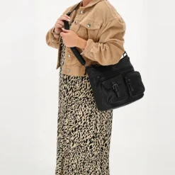 Outlet Hide & Stitches Paint Rock Shoulderbag sand