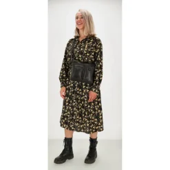 Hot Hide & Stitches Porto Schoudertas zwart