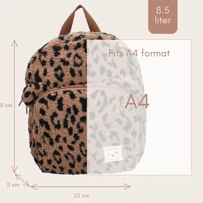 Hot Kidzroom Beary Excited Backpack brown