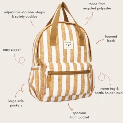 Best Kidzroom Lille Stripe Frenzy Backpack brown