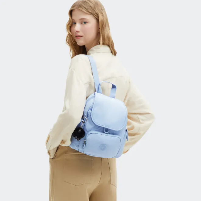 New Kipling City Pack Mini Backpack cloudy sky blue