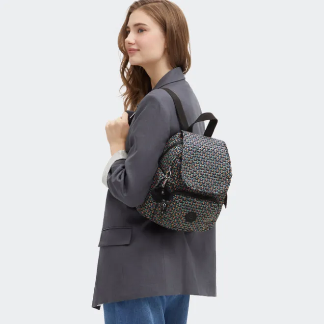 Hot Kipling City Pack Mini prt ac geo feather