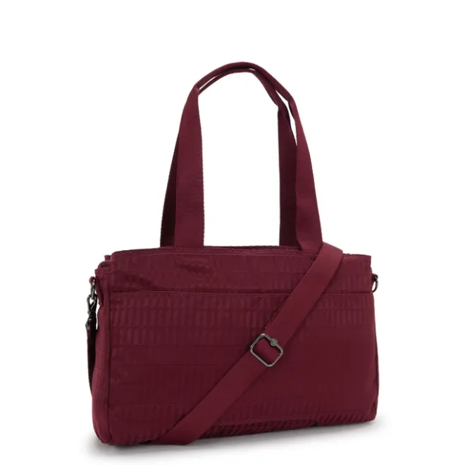 Best Kipling Elysia Work S e jq maroon tile jacquard