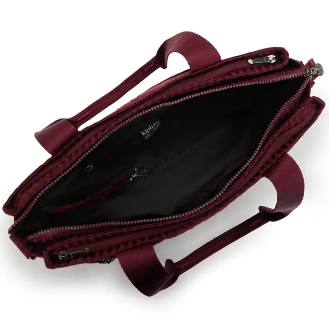 Best Kipling Elysia Work S e jq maroon tile jacquard