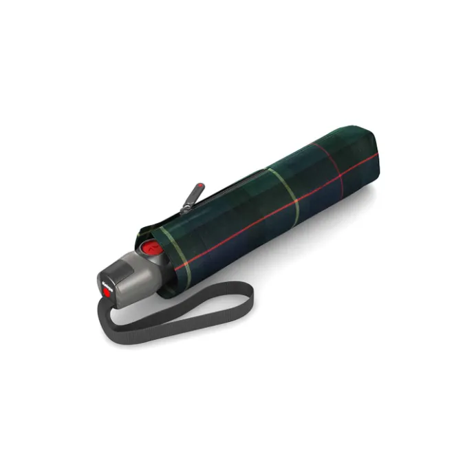 New Knirps T.200 Medium Duomatic check hunter