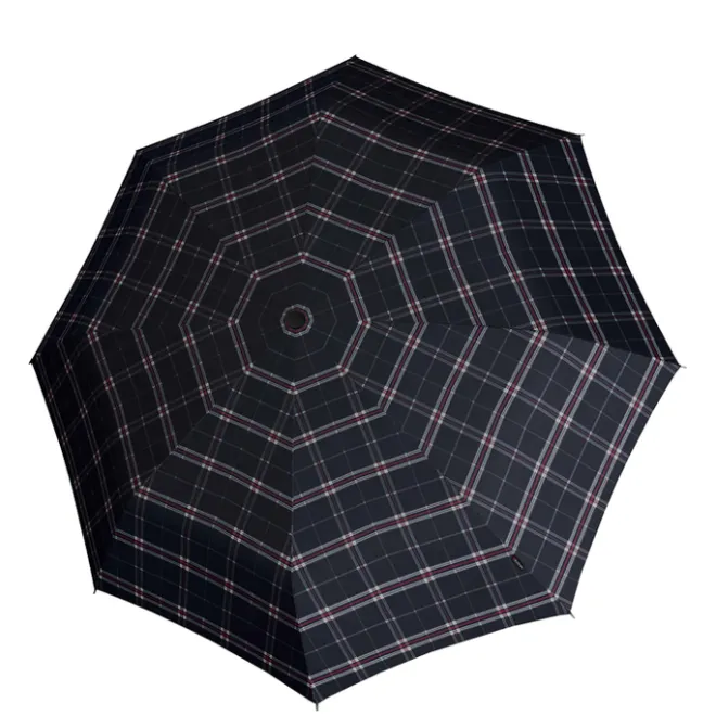 Knirps T.200 Medium Duomatic check navy