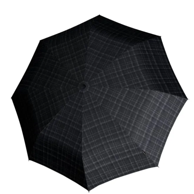 Clearance Knirps T-200 Medium Duomatic Paraplu checks black
