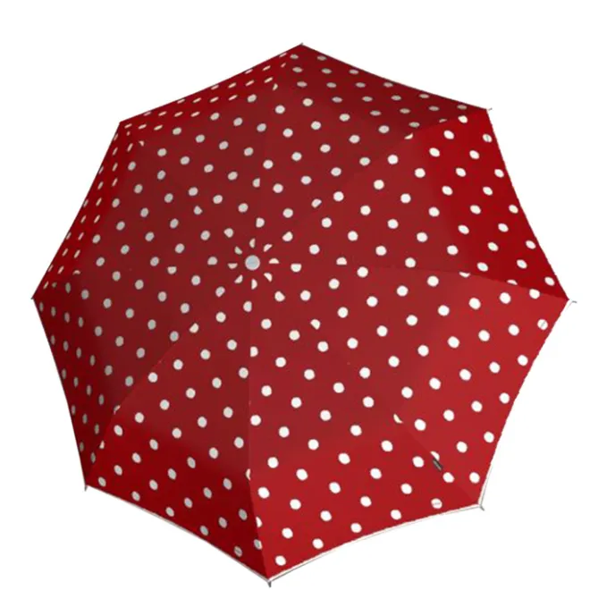Knirps T-200 Medium Duomatic Paraplu dot art red