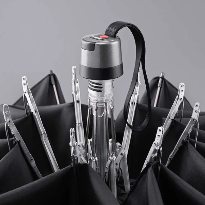 Knirps T.760 Stick Automatic Paraplu dot art black