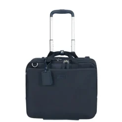 Clearance Lipault 4BIZ Rolling Tote carbon blue