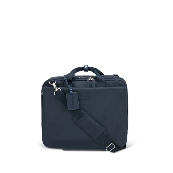 Clearance Lipault 4BIZ Rolling Tote carbon blue