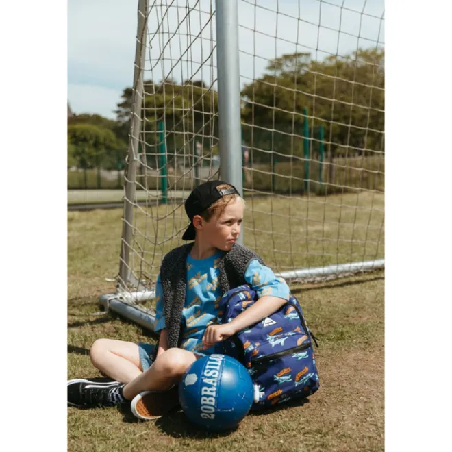 New Little Legends Backpack L football plane