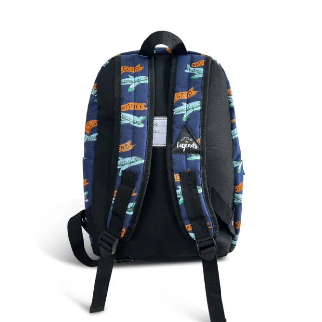 New Little Legends Backpack L football plane