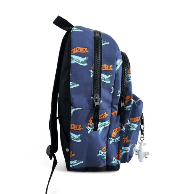 New Little Legends Backpack L football plane