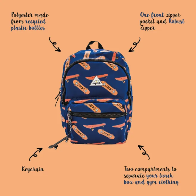 New Little Legends Backpack L skateboard