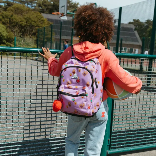 New Little Legends Backpack L milagros heart lilac