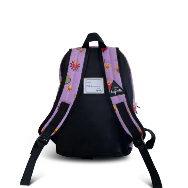 New Little Legends Backpack L milagros heart lilac
