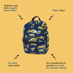 Best Little Legends Tiger navy blue Backpack L donker blauw