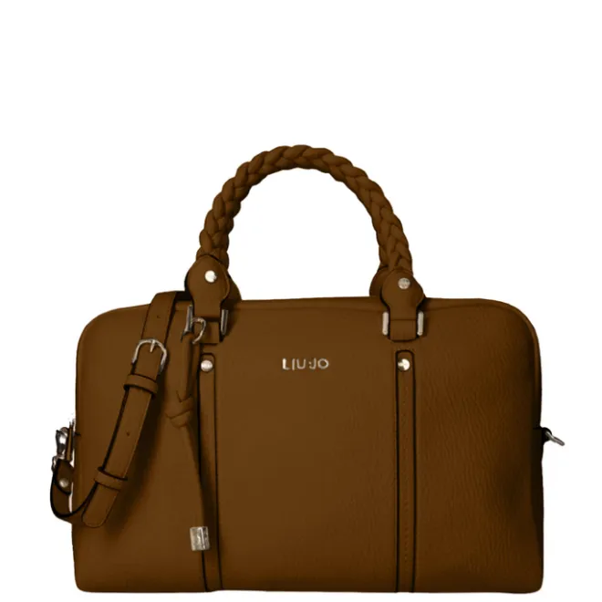 Sale Liu Jo Fluida Boston Bag tabacco