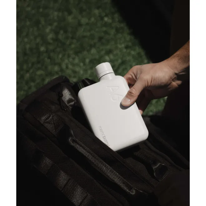 Hot Memobottle A6 Bottle Stainless Steel 500ml white