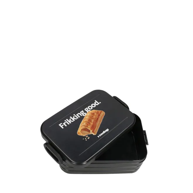 Clearance Mepal X Travelbags Frikandelbroodjetrommel Lunchbox Medium black