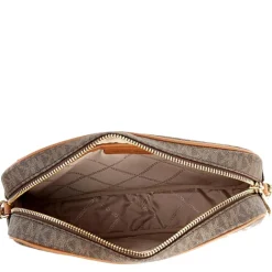 New Michael Kors Jet Set LG Crossbody brown