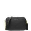 Sale Michael Kors Jet Set Md Camerabag Gold Chain Crossbody black