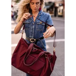 Best MOSZ Sandy Travelbag aubergine