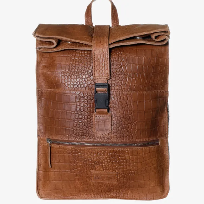 Hot Mozz Croco Gobi Backpack croco camel
