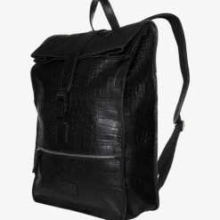 Discount Mozz Croco Gobi Backpack croco black
