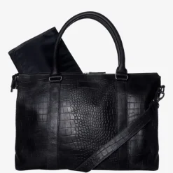 Mozz Croco Lola Bag Luiertas black