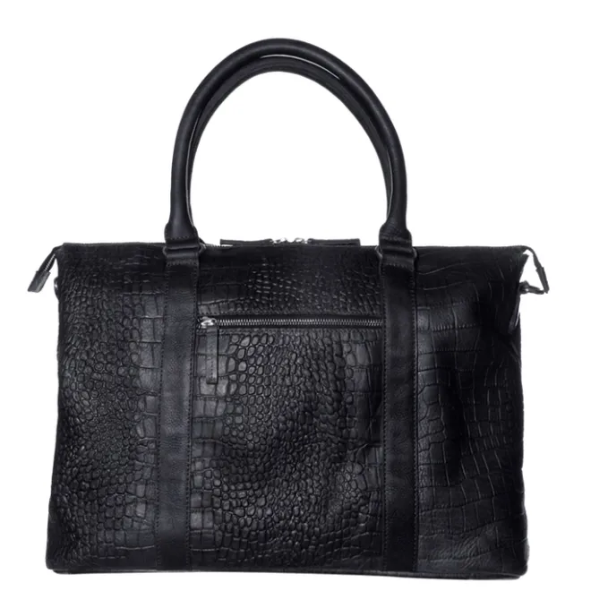 Mozz Croco Lola Bag Luiertas black