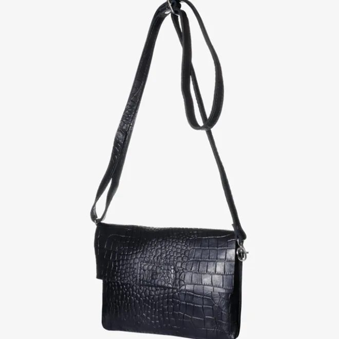 New Mozz Luieretui Crossbody croco zwart