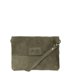 New Mozz Luieretui Crossbody Suede snake olive
