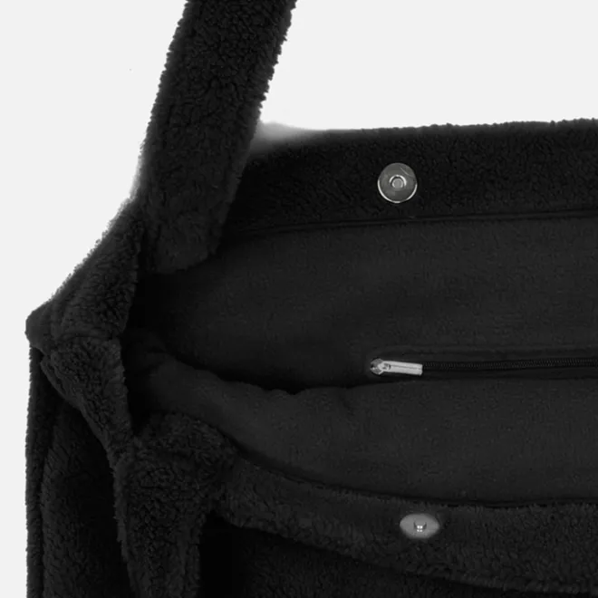 New Mozz Mom Bag Teddy black