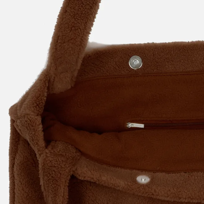 Discount Mozz Mom Bag Teddy cognac