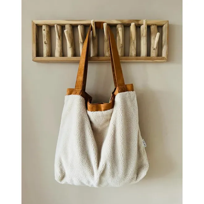 Online Mozz Mom Bag Teddy Suede beige