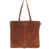 Outlet Mozz Momsbag Shopper Suede cognac