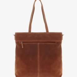 Outlet Mozz Momsbag Shopper Suede cognac