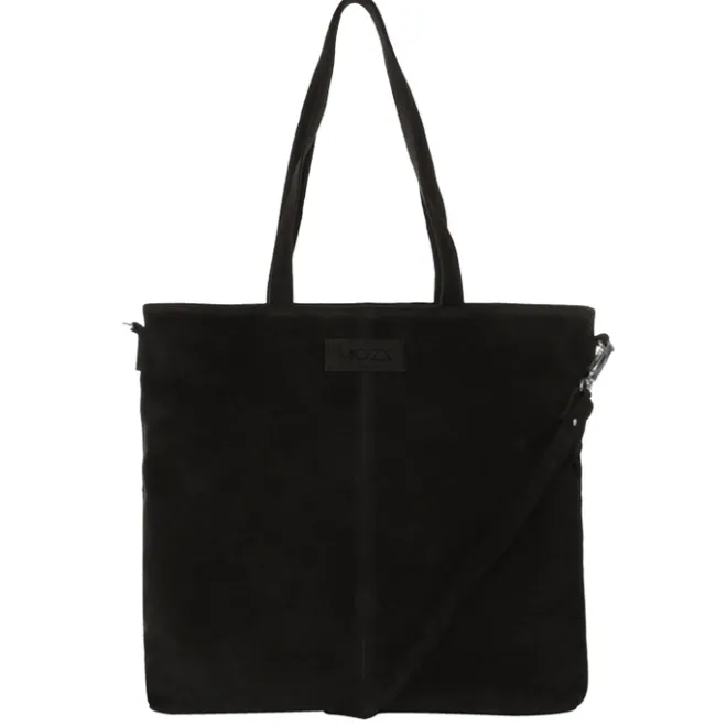 Sale Mozz Momsbag Shopper Suede black