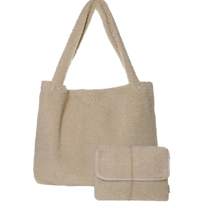 New Mozz Set Teddy Mom Bag - Luieretui ecru