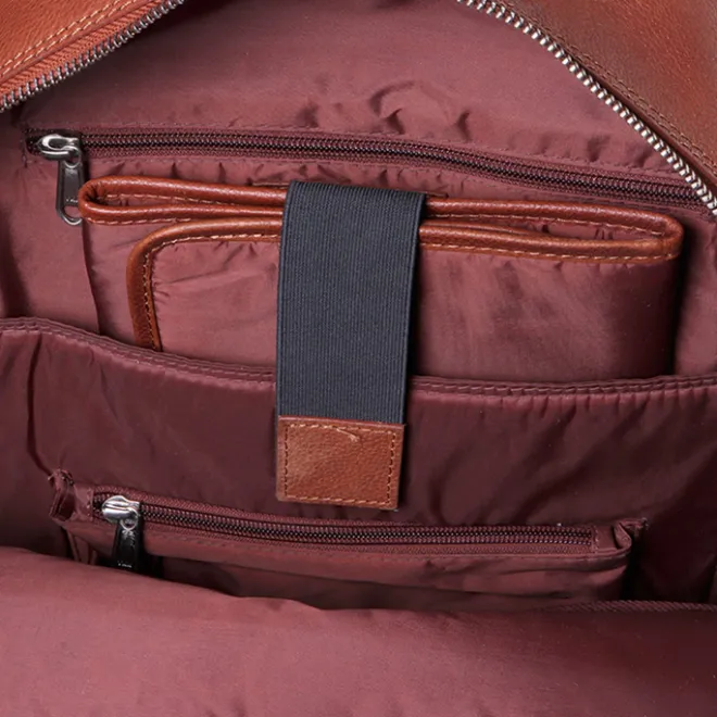 Online Mozz Vintage Beautiful Backpack Luiertas cognac