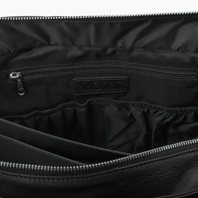 Hot Mozz Vintage Pretty Pocket Diaper Bag black