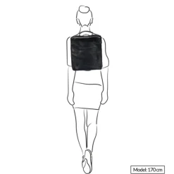 Best Mutsaers On The Bag Leather Backpack zwart croco