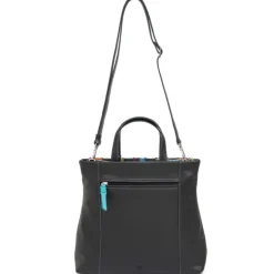 Clearance Mywalit Laguna Large Leather and Suede Shopper black