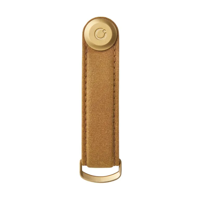 Online Orbitkey 2.0 Waxed Canvas Keyholder golden sand